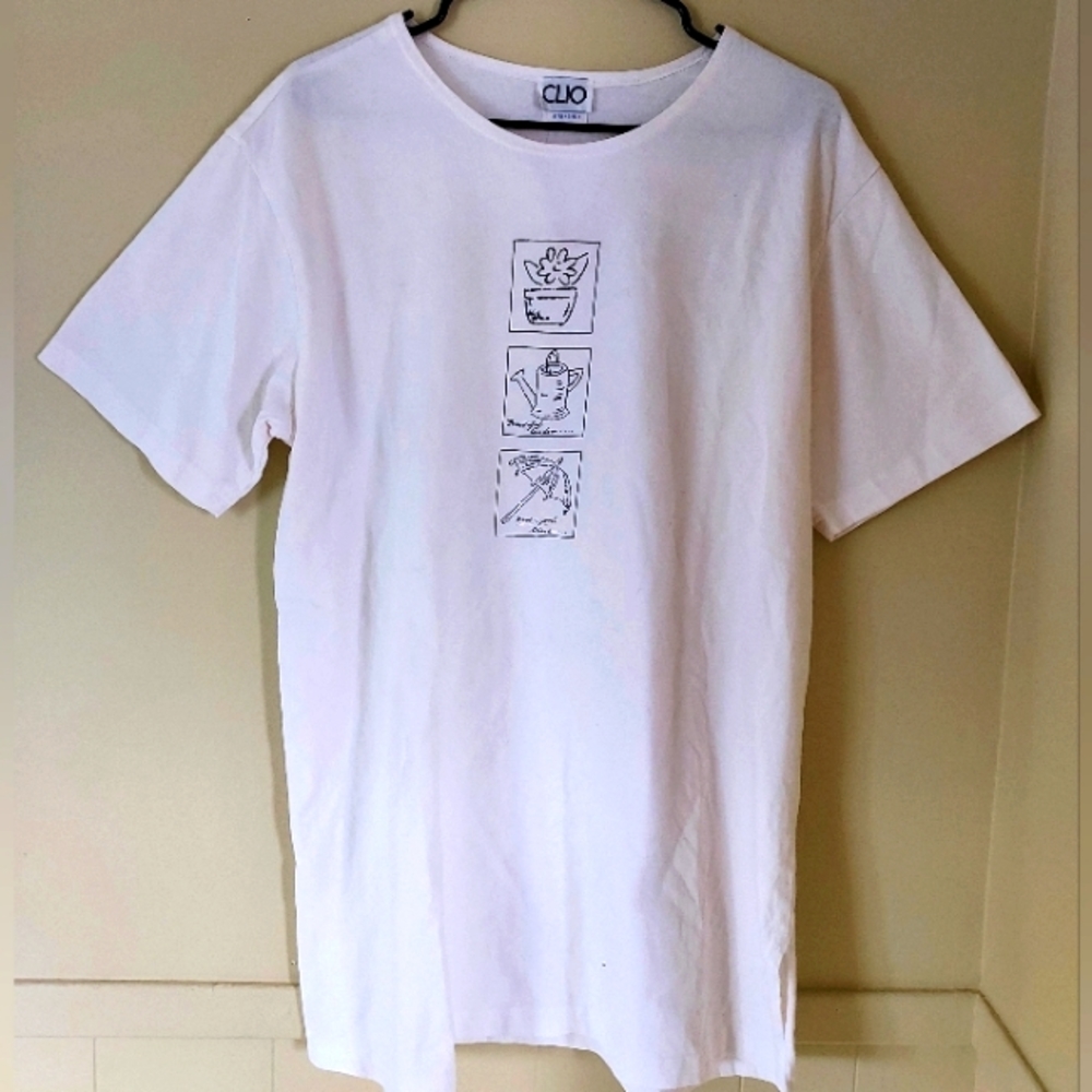 CLIO Vintage Oversized Spring/Summer Tee Beach Cover-up